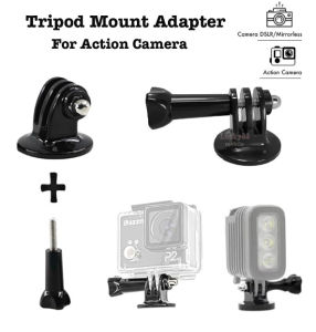 Tripod Mount Adapter 1/4 Dengan Sekrup Dudukan For Camera Action Gopro Insta360 DJI Xiaomi YI Handphone Aksessoris Kamera Aksi Fotografi Stand Monopod Tongkat Selfi Hp Screw Mount Holder KameraAdaptoe Gimbal Penstabil Serbaguna