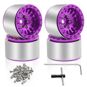 Gói 4 bánh xe beadlock nhẹ được thiết kế cho 1/18 mô hình trình thu thập điều khiển từ xa bao gồm trx4m và scx24