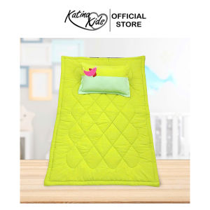 Bộ Nệm + Gối nằm bộ 2 món cho bé nhà trẻ vải cotton cara xốp mềm mại thấm hút mồ hôi