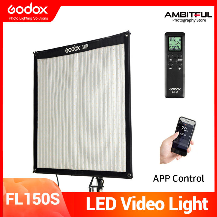 Godox FL150S 150W Flexible LED Video Light Rollable Cloth Lamp with ...