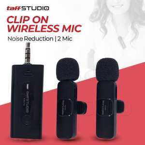 COD TaffSTUDIO Microphone Wireless Jarak Jauh Hp Untuk Yotuber Suarah Jernih 3.5mm - K35 Pro