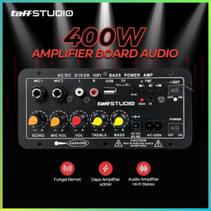 BEST SELLER Ampli Board 400w Bluetooth High-Fidelity Bass Power AMP 400w AC 220 V atau DC 12-24 V Full Bass Power Audio Mobil Stereo Untuk Segala Senis Speaker / TaffSTUDIO Amplifier Board Audio Bluetooth USB FM Subwoofer DIY 400W - D10OK