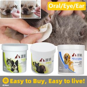 【Fast Shipping】 Cats and Dogs Tears Cochlear Care Wet Wipes Non-woven Wet Cloth Earwax Teeth Tartar Pet Cleaning Wet Wipes Pet Cleaning Supplies Pairui-Pet-Wipes