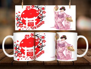 * 1 PC MUG WITH BOX * JAPAN Souvenir Mug 11oz with box