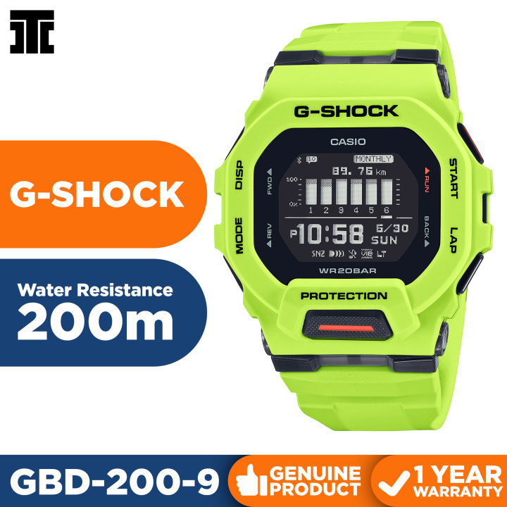 Lime green g shock watch best sale