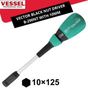 Vessel Obeng Power Socket Vector nut Driver No.B-290NT Hexagonal 10x125 Bolts and Nuts Tightening