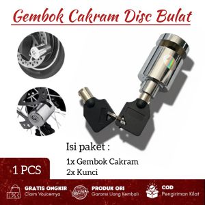 PROMO Disc Lock Pengaman Anti Maling Kunci Gembok Cakram Sepeda Motor