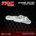 TRC Racing Sniper 150 155  CNC Brake Caliper Bracket 4 POT Front Axial Slim Mags or Rim Set 8032. 