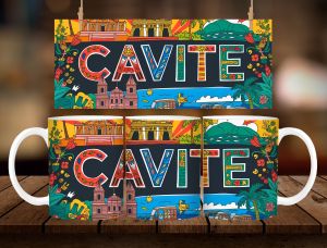 * 1 PC MUG WITH BOX * CAVITE DESIGN Mug Souvenir 11oz with box