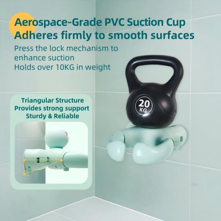 MiniJones%20Baby%20Standing%20Bath%20Support%20Wall-Mounted%20Bathtub%20Shower%20Stand%20for%209+%20months%20Adjustable%20Height%20&%20Non-slip%20Mat%20-%20Image%205