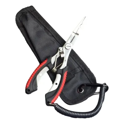 OOG Anti-slip Fish Pliers High-strength Ergonomics Cut Fishing Line Equipment Hook Remover Stainless Steel Luya Pliers Outdoor Camping