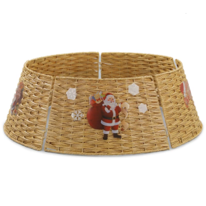 Natural Christmas Tree Skirt Christmas Tree Stand Handmade Base 68cm Bottom Diameter Eye catching Detail Holiday Decor