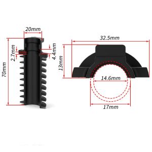 AODDO TPE Giá đỡ pin cho bộ chuyển tốc điện Nhẹ Chống sốc Ghế chuyển đổi pin Chuyên nghiệp Kích thước kép Giá đỡ pin bên trong Cho Shimano Di2 Xe đạp đường trường