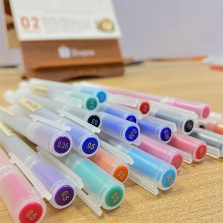 【Lele pencil】 MUJI Pens And Gel Pen Nibs, Pen Tip Sizes 0.38 And 0.5 Mm
