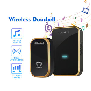 Self-Power Wireless Doorbell (3 Pin Plug ) IP44 Waterproof Smart Door Bell With 60 Ringtones Adjustable Home Digital Door Ring CNY Gift Present