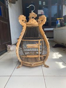 sangkar burung ukiran naga