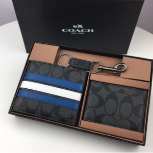 Compact ID Wallet With Varsity Stripe Men Short Dompet Lelaki 74993 26072 75371 31522 37333 11945 68217 91654 91655 C433