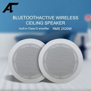 One Pair 5.25inch Bluetooth Coxial Ceiling Speaker Built-in Class D Amplifier HiFi Stereo Poweful 20W*2 Loudspeaker Home theater Audio System