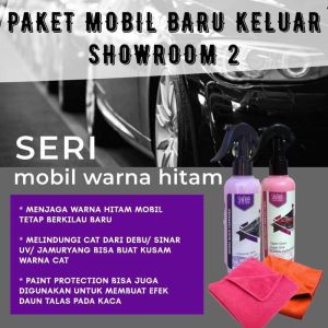 Paket SHinee - Pengkilap Poles Body Mobil Motor Warna Hitam Gelap Nano Ceramic Perawatan Kendaraan