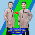 Pola Jiplak Koko Kurta Lengan Panjang [ Pola Baju Jamblang Studio ]. 