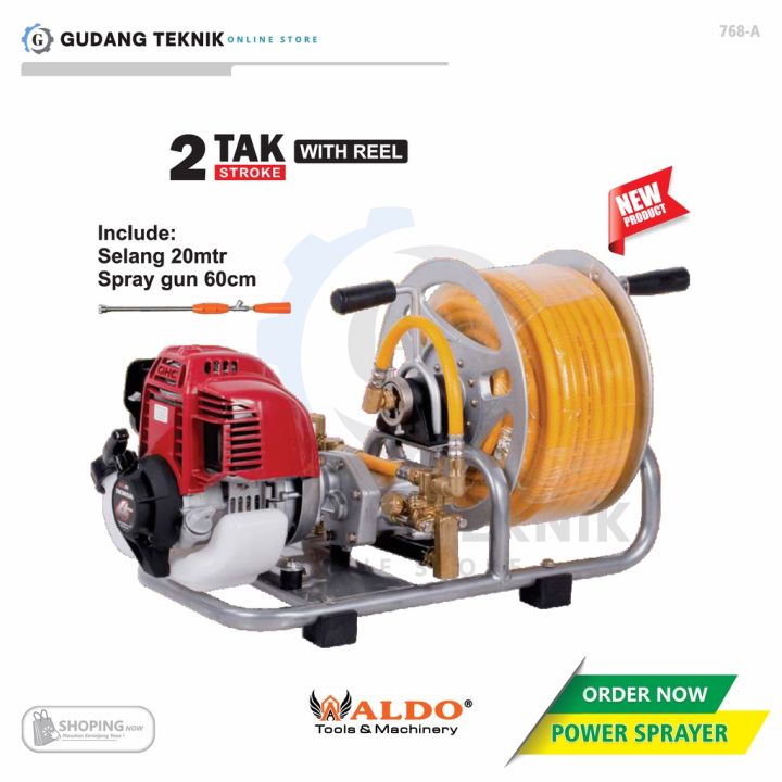 PORTABLE Power Sprayer Tak Stroke With Reel ALDO 768-A2 Pompa