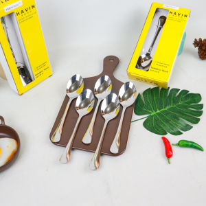 Preston Havin Dessert Spoon Stainless Steel Sendok Makan Premium tebal - 6 pcs - KB