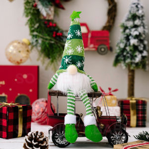 Oldlaiben Glowing Gnome Christmas Faceless Doll Elf Glowing Dwarf Doll Home Decoration Xmas New Year Gifts