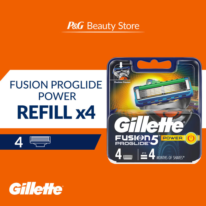 4s Razorblade Gillette Fusion ProGlide Flexball Power Razor Blade Refills 4s [Shave ...