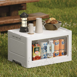 DANLE กล่องเก็บของอเนกประสงค์ คุณประสบความสะอาด วางซ้อนกันได้ เรียกใช้กล่องใส่ของ