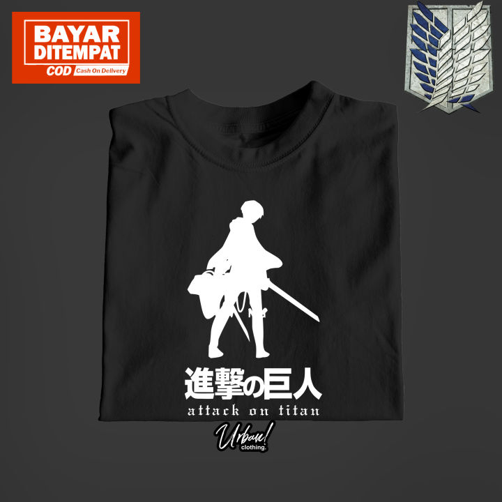 Urban Clothing Kaos ATTACK ON TITAN LEVI Kaos Attack On Titan