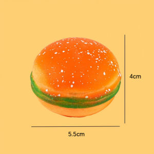 Soft Hamburger Stress Relief Toy Hand Relax Stress Anxiety Relief Fidget Toys Pinch Decompression Toy For Kids Adult