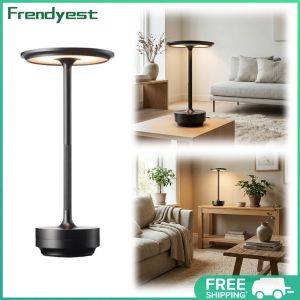 COD [Free Shipping] Multi-Functional Rechargeable Metal Table Lamp with Dimmable Settings for Bedroom Camping and Reading