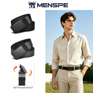 MENSPE Men Belt Outdoor Leisure Belt Quick Release Buckle Belt Rotating Buckle Nylon Waistband Double-Sided Two-Color Belt Youth Sports Canvas Pant Belt Simple Nice Waistband Nylon