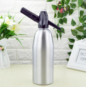 Bình Soda 1 Lít Màu Bạc