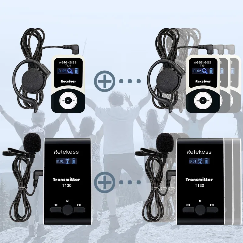 Retekess T130 Wireless Tour Guide System Used for Hajj and Umrah