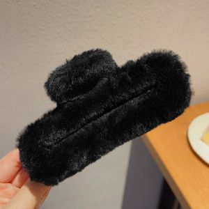 Zy Fashion Korean Style Large Plush Hair Clip for Women Elegant Simple Hair Claw Fashion Girl Shark Clip