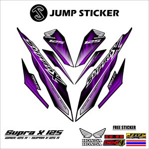 Stiker striping SUPRA X 125 - WAVE 125 R grafis variasi 052