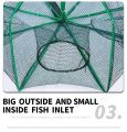 🔝Original+24hours delivery✅6/8 Holes Folded Portable Hexagon Fishing Net Strengthened Portable Automatic Folding  Trap Lambat Fishing Net Shrimp Cage Nylon Foldable Crab Fish Trap Cast Net Cast Folding. 