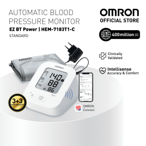 OMRON Blood Pressure Monitor  EZ BT Power HEM-7183T1-CAP [3+3 years warranty]