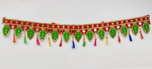 Traditional Handmade Multicolor Door Toran Bandhanwar | Decorative Bandarwal Hanging for Home & Festive Décor | Size - 41 Inches | Pack of 1 Pc