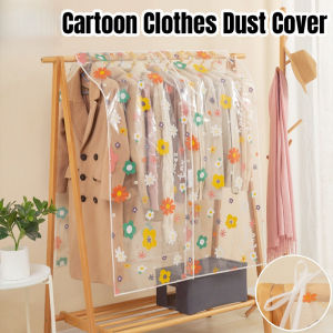 Vixplorn Household Clothing Dust Cover Large Capacity Wardrobe Clothes Storage Bag PEVA Waterproof Enclosed