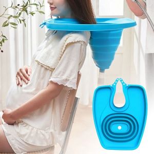 PANE5 Upward-looking Foldable Hair Washing Basin Portable Convenient Hair Washing Sink Hair Washing Pad Lightweight Foldable Hair Wash Tub Barber Accessories