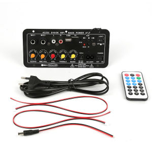 [ฟรีสายลำโพง 2 เส้น] D100 220V 12V 24V 900W Bluetooth 5.0เครื่องขยายเสียงซับวูฟเฟอร์ Dual ไมโครโฟนเครื่องขยายเสียง8-12นิ้ว