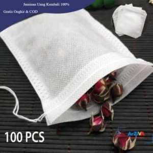 One Two Cups Kantong Filter Saringan Teh Teabag Disposable 100 PCS