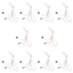 Modifiable Length Cotton Pull Cord Set 10PCS For Ceiling Radiances Fan Control Permanent Easy Installation Home Use
