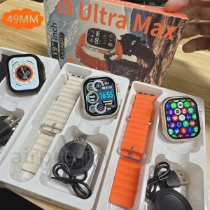 【 Local shipment 】 i9 Ultra Max Smart Watch 2.19" HD screen Bluetooth Call For Men Women Sport Modes Smartwatch Game Kids Watch