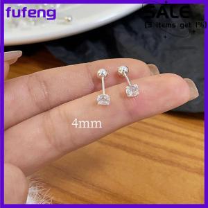 fufeng 1Pair Zircon Earrings Women Jewelry Accessories Ball Stud Earrings Tragus Cartilage Ear Jewelry