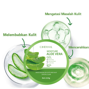 COMBO HEMAT !! Cindynal Moisture Aloe Vera Shooting and Moisturizing Gel - Masker Lidah Buaya