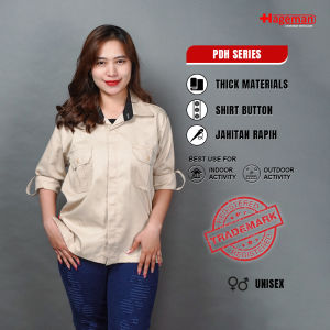Hageman - Baju PDH / Kemeja PDH Warna Cream