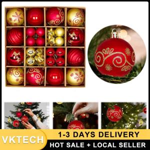 Christmas Tree Decorations 44Pcs Plastic Xmas Balls in Assorted Colors for Holiday Festive Decor and Party Celebrations